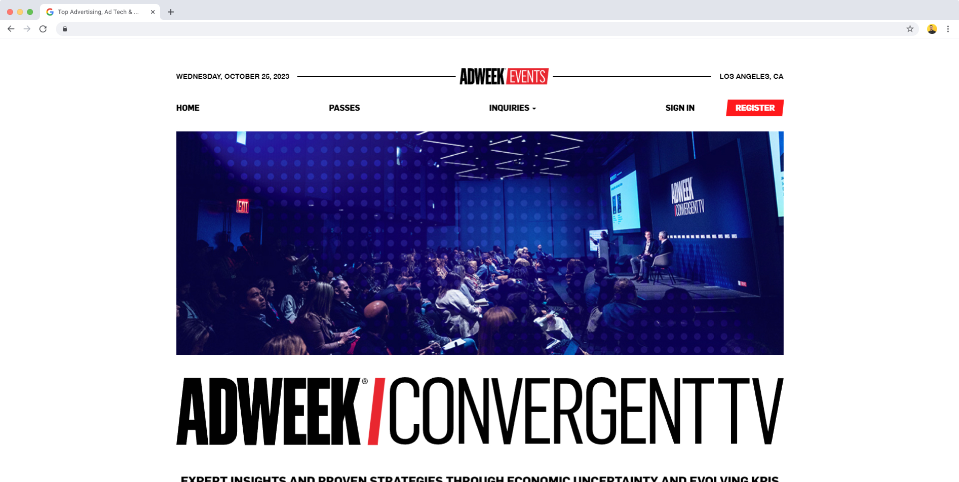 Press Play on Adweek's Convergent TV Summit 2023