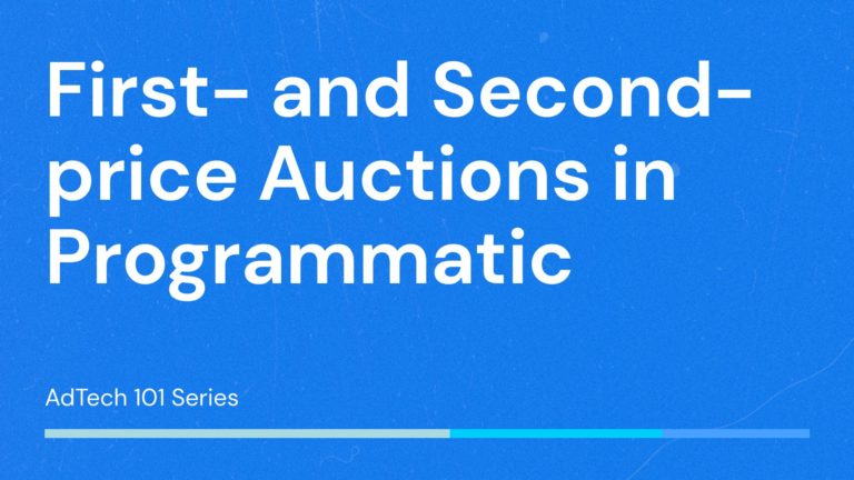 First- and Second-price Auctions in Programmatic